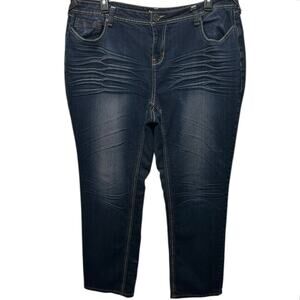 ROYAL ROOTS Jeans Womens Size 22 Dark Wash Y2K